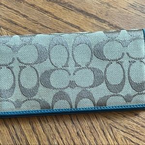 Authentic Coach Checkbook Cover